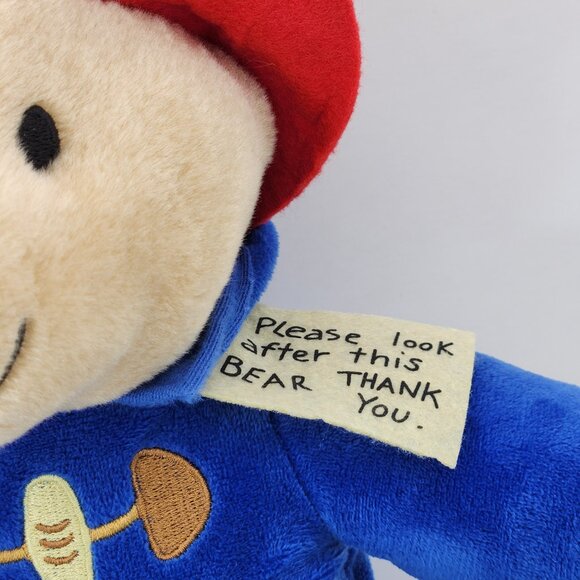 Kohls Cares Paddington Bear Plush Stuffed Animal Red Hat Blue Coat Tags 2023 - Picture 3 of 11